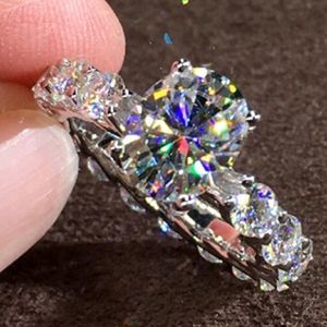 Women's 8 CT Oval CZ Diamond 925 Sterling Silver Stamped Engagement Wedding Ring